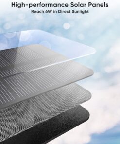 Hiluckey Solar Charger 25000mAh, Outdoor USB C Portable Power Bank with 4 Solar Panels, 3A Fast Charge External Battery Pack with 3 USB Outputs Compatible with Smartphones, Tablets, etc. Orange 40 71uZ4FgdoZL