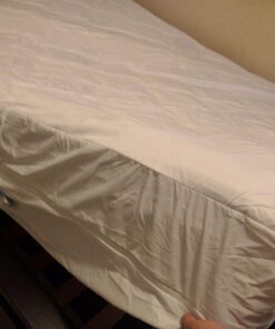 Linenspa Zippered Mattress Encasement - Waterproof & Bed Bug Proof - Premium Noiseless & Absorbent Cover – Queen, White 12" Depth 64 71uZUOppTrL