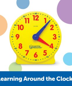 Learning Resources Big Time Student Clock, Teaching & Demonstration Clock, Develops Time and Early Math Skills, Ages 5+, Clock for Learning, 12 Hour,Back to School Gifts 17 71uZaDWqGL