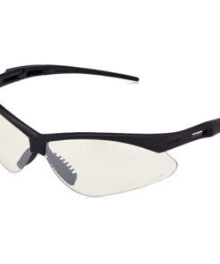 Amazon Basics Anti-Scratch Safety Glasses, UV-Resistant, Indoor/Outdoor Clear Mirror Lens, 3-Count Black & Clear 19 71uZcKNWrL