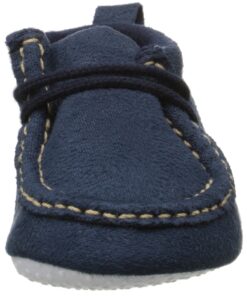 Luvable Friends Unisex Baby Crib Shoes, Navy Wallabee, 0-6 Months 10 71uZf29UMvL