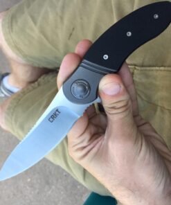 COLUMBIA RIVER KNIFE & TOOL Hootenanny EDC Folding Pocket Knife: Hunting, Outdoor, Everyday Carry, Satin Blade, Friction Grooves, IKBS Ball Bearing Pivot, Stainless Bolster, Nylon Handle, Pocket Clip K300KXP, Purple 54 71uaKXdbK9L