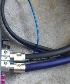 SoundBox 0 Gauge Blue Amplifier Power/Ground Wire 1/0 Ga Amp Cable, 25 Feet 11 71uaoZuzrfL