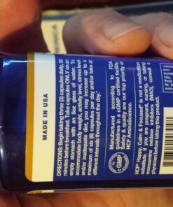 HCF Happy, Calm & Focused - Natural Nootropic Focus Supplement - Boost Concentration, Enhance Focus, Natural Calm Aid & Stress Relief - 90 Capsules for Men & Women - Caffeine-Free Brain Supplement 90 Count (Pack of 1) 49 71uazOQ6eoL 1