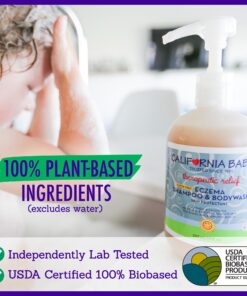 California Baby Eczema Shampoo & Bodywash - No Fragrance Therapeutic Relief - 19 oz 19 Fl Oz (Pack of 1) 15 71uc9D9PTHL