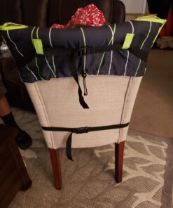 The Original Easy Seat Portable Safety Harness Chair Accessory (Black) - Quick, Easy Cloth Portable High Chair for Travel, Fits in Your Hand Bag as a Convenient Baby Travel Accessory Black 33 71ucH8LrML