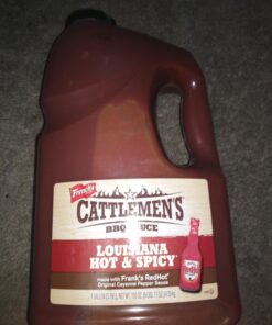 Cattlemen's Louisiana Hot & Spicy BBQ Sauce, 1 gal - One Gallon Container of Spicy Barbeque Sauce Made with Ripe Tomatoes, Best on Shrimp, Chicken Tacos, Meatballs and More 41 71ud4D1ywL