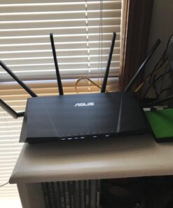 "ASUS AC3200 Tri-Band Gigabit WiFi Router, AiProtection Lifetime Security by Trend Micro, Adaptive QoS, Parental Control (RT-AC3200)" 51 71ud7zD72L