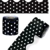 Carson Dellosa 36 Ft Scalloped Black and White Polka Dot Bulletin Board Borders, Classroom Borders for Bulletin Board, White Board, Cork Board, Locker, and Classroom Décor, Bulletin Board Trim Black & White Dots 18 71ueKaV3BL