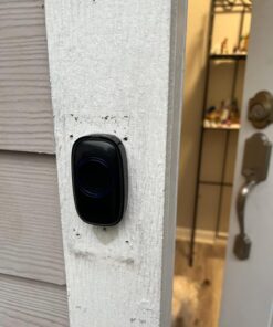 SadoTech Wireless Doorbells for Home, Apartments, Businesses, Classrooms, etc. - 1 Door Bell Ringer & 1 Plug-In Chime Receiver, Battery Operated, Easy-to-Use, Wireless Doorbell w/LED Flash, Black 39 71ueOkmfN L 1