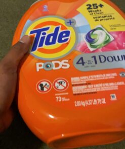 Tide PODS 4 in 1 with Downy, Laundry Detergent Soap PODS, April Fresh Scent, 73 Count, Packaging May Vary 33 71ueWFbndZL