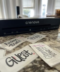 Crenova A4 Laminator Machine 4 in 1 Personal Desktop Hot & Cold 9 Inch Thermal Laminator for Home Office School Business Use Black 29 71ueyTodHwL
