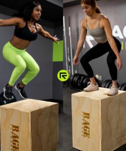 Rage Fitness 3 in 1 Wooden Plyo Box | 20"/ 24"/ 30" | Anti-Slip Plyometric Jump Box Perfect for Skipping, Jumping, Box Jump, Squats, Dips & More, Durable Step Up Box for Home Gym and Outdoor Workouts 13 71uffvbJwfL