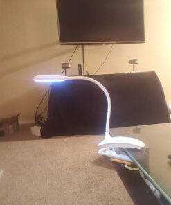 Raniaco Led Clip Reading Book Light Daylight 16 LEDs USB Rechargeable Reading Lamp-3 Brightness,Touch Switch Bedside Book Light with Good Eye Protection Brightness (White) 38 71ugRDtyUpL