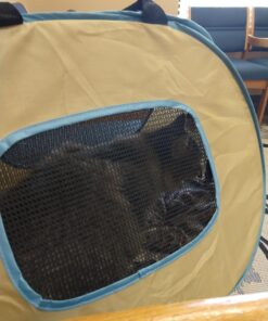 Necoichi Portable Stress Free Cage Carrier and Litter Box, Indoor & Outdoor, Travel (Beige, Carrier) Beige 42 71uggfwjNlL 1