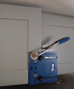 KREG KHI-Pull Cabinet Hardware Jig - for Cabinet Door Handles - Drilling Guide for Cabinet Doors - Creates Straight, Even Holes - Durable Drill Guides 75 71uhjZ iK3L