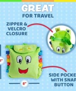 Buckle Toys - Buddy Activity Backpack - Educational Pre-K Learning Activity Toy - Zippered Pouch for Storage - Great Gift for Toddlers and Kids 36 71ui0ptI1vL