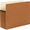 Smead File Pocket, Straight-Cut Tab, 5-1/4" Expansion, Letter Size, Redrope, 50 per Carton (73810) 23 71ui7guaP5L