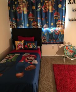 Franco Kids Room Darkening Window Curtain Panel, 42 in x 63 in, Super Mario 38 71uibcHgARL
