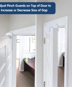 Wittle Door Pinch Guard - 4pk. Baby Proofing Doors Made Easy with Soft Yet Durable Foam Door Stopper. Prevents Finger Pinch Injuries, Slamming Doors, and Child or Pet from Getting Locked in Room 4 Pack 26 71uii3TKL1L