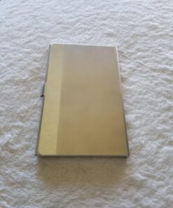 MaxGear Metal Business Card Holder for Men & Women, Pocket Business Card Case Slim Business Card Wallet Business Card Holders Name Card Holder, 3.7 x 2.3 x 0.3 inches, Stainless Steel, Silver Mirror Brushed Silver 35 71ujK1lb2L