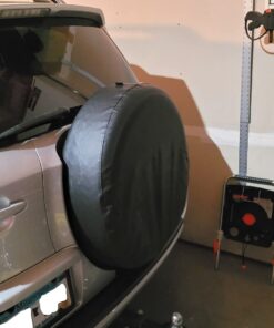 Moonet PVC Leather Spare Tire Wheel Cover for Car Truck SUV Camper Trailer Universal Fit RV JP FJ, R15 Black (for Overall Wheel Diameter 27-29 inch) 15 inch for Tire Diameter 27"-29" 51 71ujY26rH L