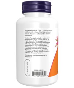 NOW Supplements, Niacin (Vitamin B-3) 500 mg, Essential B-Group Vitamin*, Nutritional Health, 100 Capsules 100 Count (Pack of 1) 17 71ukDxDdZlL