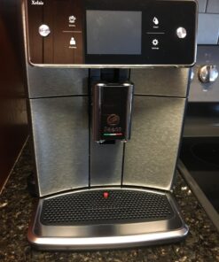 PHILIPS Saeco Xelsis Super Automatic Espresso Machine - LatteDuo Milk System, 15 Coffee Varieties, 6 User Profiles, Touchscreen, Black & Titanium, (SM7684/04) 40 71ukhqrC5rL