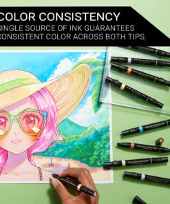 Prismacolor Premier Double-Ended Art Markers, Fine and Chisel Tip, Manga Colors, 12 Pack 31 71ul0IgcEhL
