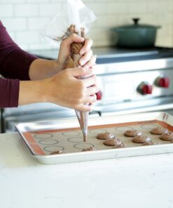 Silpat Perfect Macaron Non-Stick Silicone Baking Mat, 11-5/8" x 16-1/2", Orange 67 71ul7s0EeCL