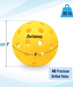 Pro Aviana Pickleball Paddle Set of 2 Durable Graphite Surface USAPA Approved Honeycomb Core Paddles with 4 Outdoor Balls 22 71ulhfgvhL