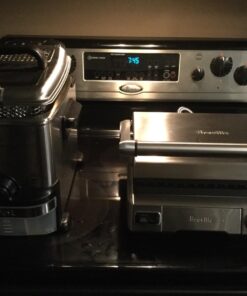 Breville BGR820XL Smart Grill, Electric Countertop Grill, Brushed Stainless Steel., 14" x 14" x 5 3/4" Adjustable,Grill 41 71um78fbNkL