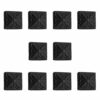 Renovators Supply 4 1/4 Inch Clavos Decorative Nail Black Wrought Iron Barn, Gate, Shutter or Door Clavos Square Head Rustic Nail Powder Coat Finish Home Hardware Pack of 10 4 71umKfG9mUL
