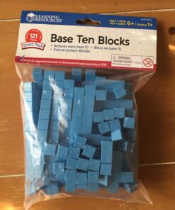 Learning Resources Base Ten Blocks Smart Pack, Early Childhood Math Skills, Ages 5+, Multicolor Base Ten Smart Pack 16 71un3zHJ87L