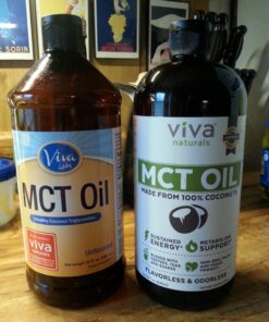 Viva Naturals Organic MCT Oil for Keto Coffee (32 fl oz) - Best MCT Oil Supplement to Support Energy and Mental Clarity, USDA Organic, Non-GMO and Paleo Certified & Keto Friendly 32 Fl Oz (Pack of 1) 34 71unokbMZqL
