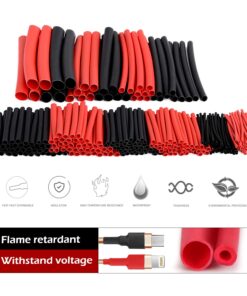 Nilight Heat Shrink 2:1 Electric Insulation Tube Kit 45mm Flame Retardant Wrap Cable Sleeve 270pcs 5 Colors 12 Sizes with Storage Box,2 Years Warranty 270Pcs 3:1 Heat Shrink Tubing 24 71upQlwKwcL
