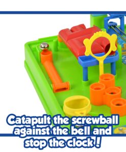 TOMY Games Screwball Scramble Marble Run Game for Kids - Timed Marble Maze Kids Games - Cooperative Board Games for Family Game Night - 1-4 Players - Ages 5 Years and Up Multicolored 27 71upQuyKb2L