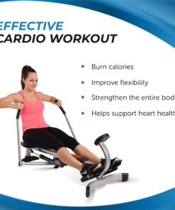 Stamina BodyTrac Glider Hydraulic Rowing Machine with Smart Workout App - Rower Workout Machine with Cylinder Resistance - Up to 250 lbs Weight Capacity Glider 1050 25 71upaWYW7RL