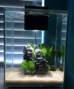 Fluval Chi II Series Aquarium Set, 5-Gallon - Aquarium Tank with Ambient LED Lighting, Flowing Water, and Elegant Design, White 5 gal 67 71uptbp700L