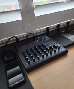 Pyle Professional Audio Mixer Sound Board Console Desk System Interface 8 Channel Digital USB Bluetooth MP3 Computer Input 48V Phantom Power Stereo DJ Studio FX 16Bit DSP Processor PMXU83BT, Black 27 71uqMIR1 kL