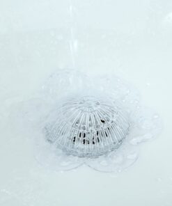 SlipX Solutions Stop-A-Clog Drain Protectors Trap Hair, 2 Hair Catchers Per Package (Plastic, 5 inch Diameter, Clear) 20 71uqOlEJFMS