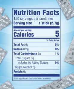 Extra Gum Peppermint Chewing Gum, 15 Pieces (Pack of 10) 30 71uqa3DI8lL