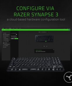 Razer BlackWidow Lite TKL Tenkeyless Mechanical Keyboard : Orange Key Switches - Tactile & Silent - White Individual Key Lighting - Compact Design - Detachable Cable - Classic Black Orange Switches - Tactile & Silent 35 71uqd6xwFjL