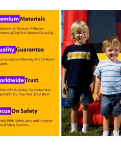 Blast Zone Magic Castle - Inflatable Bounce House with Blower - Premium Quality - Indoor/Outdoor - Portable - Sets Up in Seconds 20 71ur44ynDL