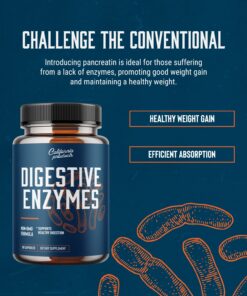 Pure Digestive Enzyme Capsules with Lipase Amylase Protease - Aids Digestive System Natural Immune System Booster - Breaks Down Carbohydrates Reduce Bloating Gas Digestive Enzymes Pills 10 71urEHwSfL