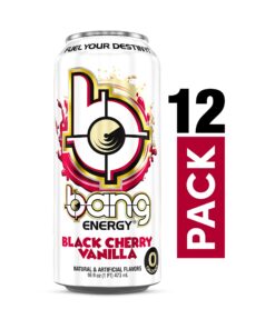 Bang Energy Black Cherry Vanilla, Sugar-Free Energy Drink, 16-Ounce (Pack of 12) 16 Ounce (Pack of 12) 31 71urYE8XhdL