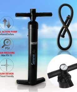 SereneLife Inflatable Stand Up Paddle Board (6 Inches Thick) with Premium SUP Accessories & Carry Bag | Wide Stance, Bottom Fin for Paddling, Surf Control, Non-Slip Deck | Youth & Adult Standing Boat Marine Blue 35 71ut0QXDJQL