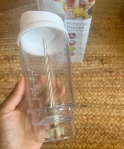 Hamilton Beach Portable Blender for Shakes and Smoothies with 14 Oz BPA Free Travel Cup and Lid, Durable Stainless Steel Blades for Powerful Blending Performance, White ( 51101V) 14 oz. 26 71utDpel OL