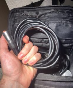 Amazon Basics XLR Microphone Cable for Speaker or PA System, All Copper Conductors, 6MM PVC Jacket, 10 Foot, Black 1-Pack 10 Feet 39 71utPSeNEqL