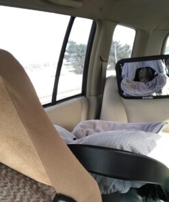 Shatterproof Baby Car Mirror, Fully View Infant in Rear Facing Car Seat - Newborn Safety, Crash Tested & Extra Wide, Crystal Clear, 100% Lifetime Satisfaction Guarantee, Easy Install by Cozy Greens 56 71utYj3GOLL